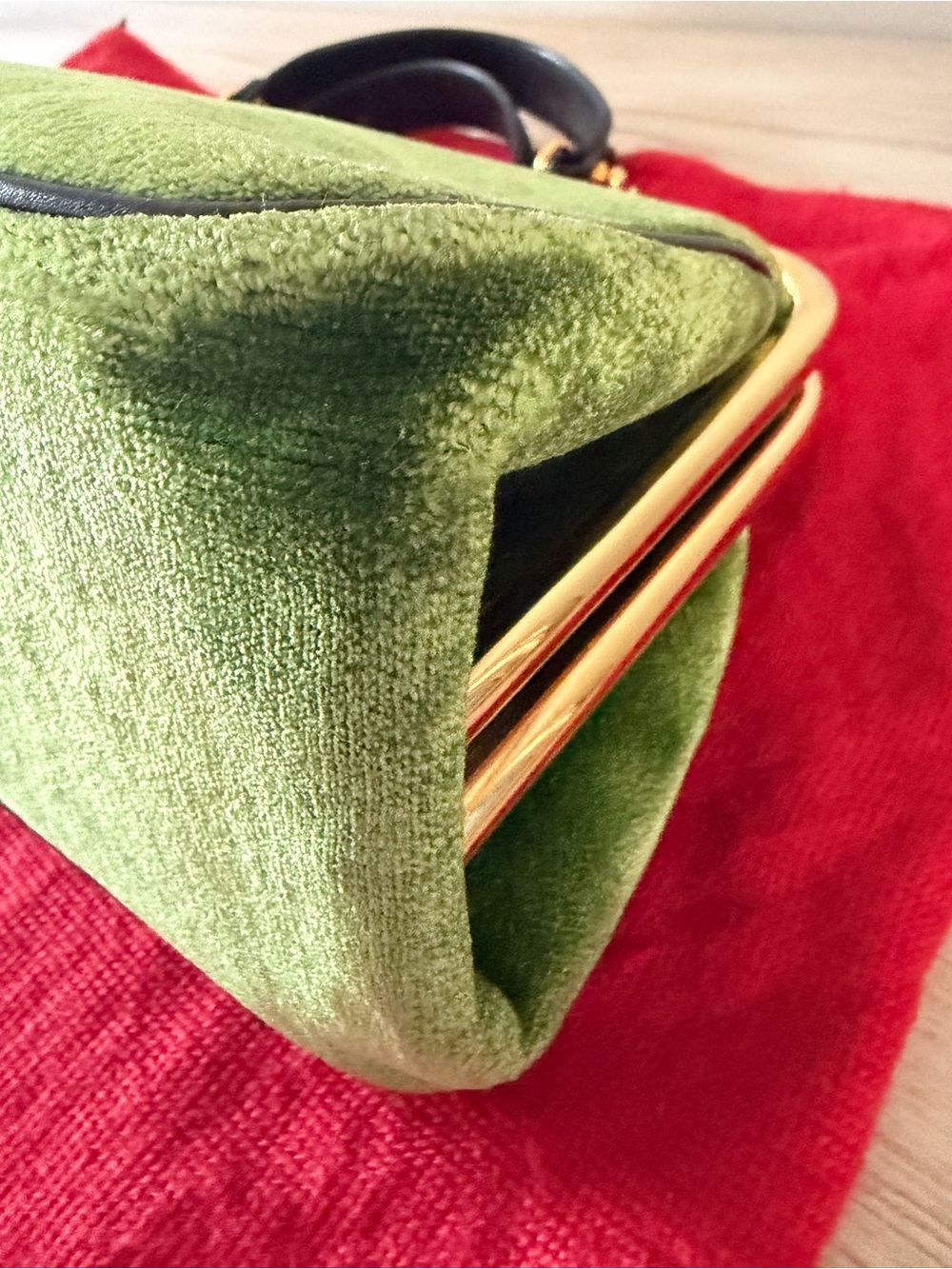 Roberta di Camerina Vintage Velvet & Leather Bag - Picture 8 of 13